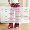 thumbnail image 4 of Tqcoqu Women's Plaid Print Wide Leg Pants, Elastic Waist Casual Lounge Sleep Long Trousers, Long Pajama Bottoms with Drawstring and Pockets,Women's S-XXL, 4 of 8
