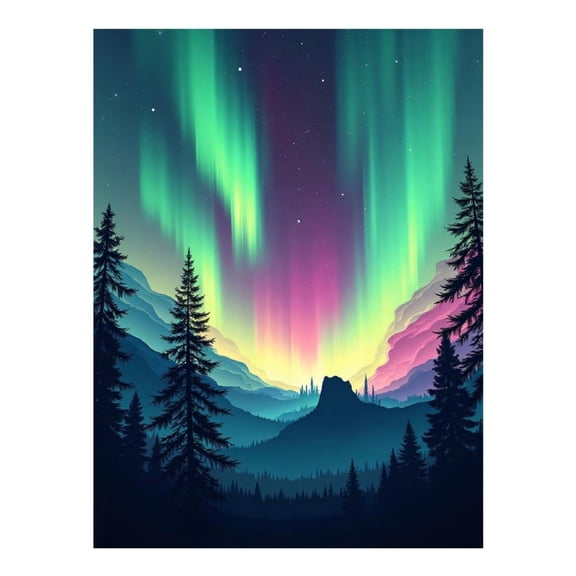 Diamond Art Kit for Adults, Northern Lights Print No.42 Diamond Painting for Adults Beginners, 5D DIY Diamond Art Painting Kits, Colorful Diamond Painting Craft for Home Decor 12x16