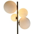thumbnail image 4 of EQLight EQ21-F-MCB05 Kinich 4-Light 62 in. Brass Floor Lamp with White Glass Globes, 4 of 5