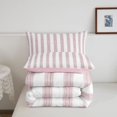 thumbnail image 5 of Erosebridal Aesthetic Abstract Stripes Full Size Comforter Sets,Modern Lines Bedding Comforter Set,Pink Reversible,3pcs,1 Comforter and 2 Pillowcases, 5 of 7