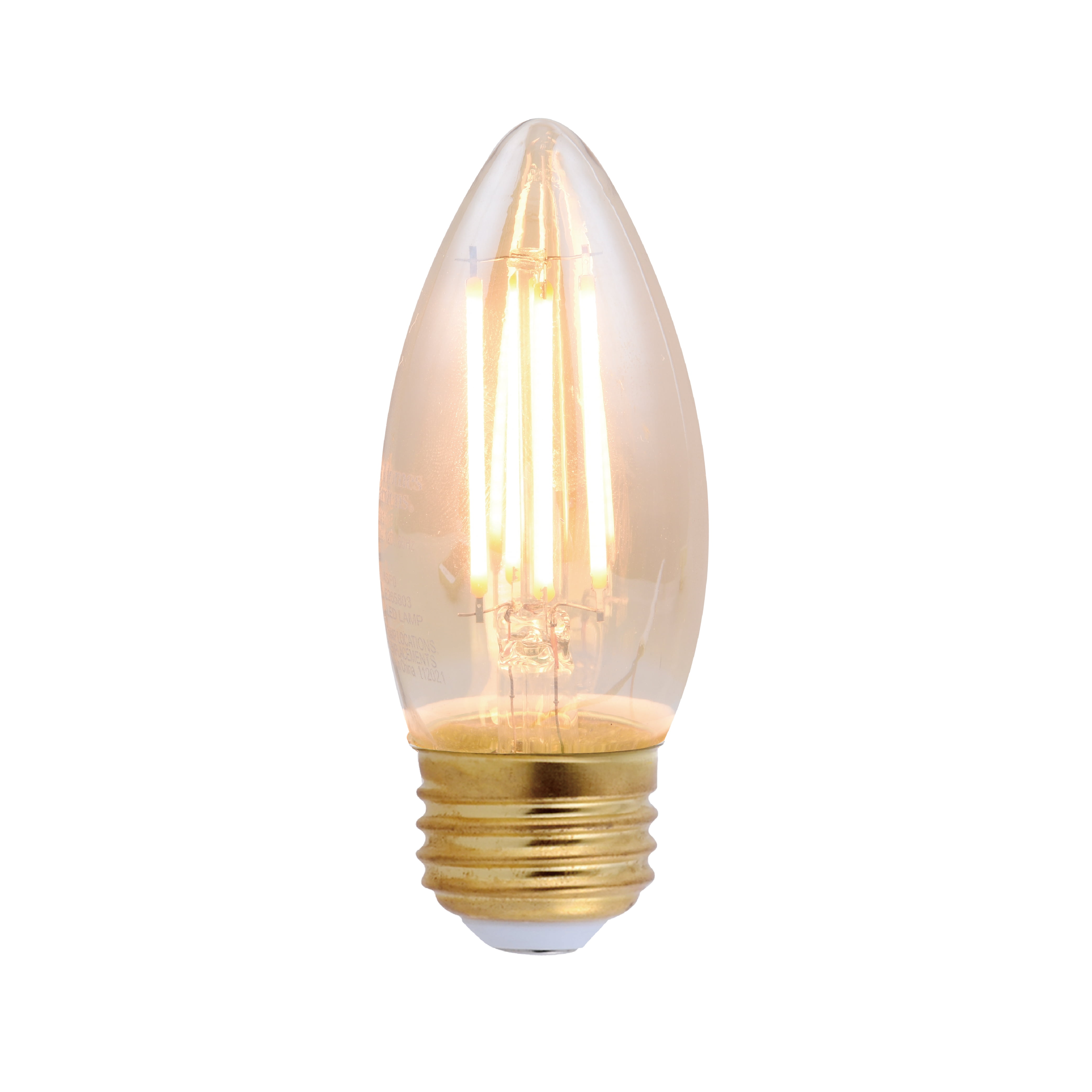 Better Homes  Gardens Better Homes & Gardens LED Vintage Style Candle B10 Light Bulb 60 Watts,Dimable