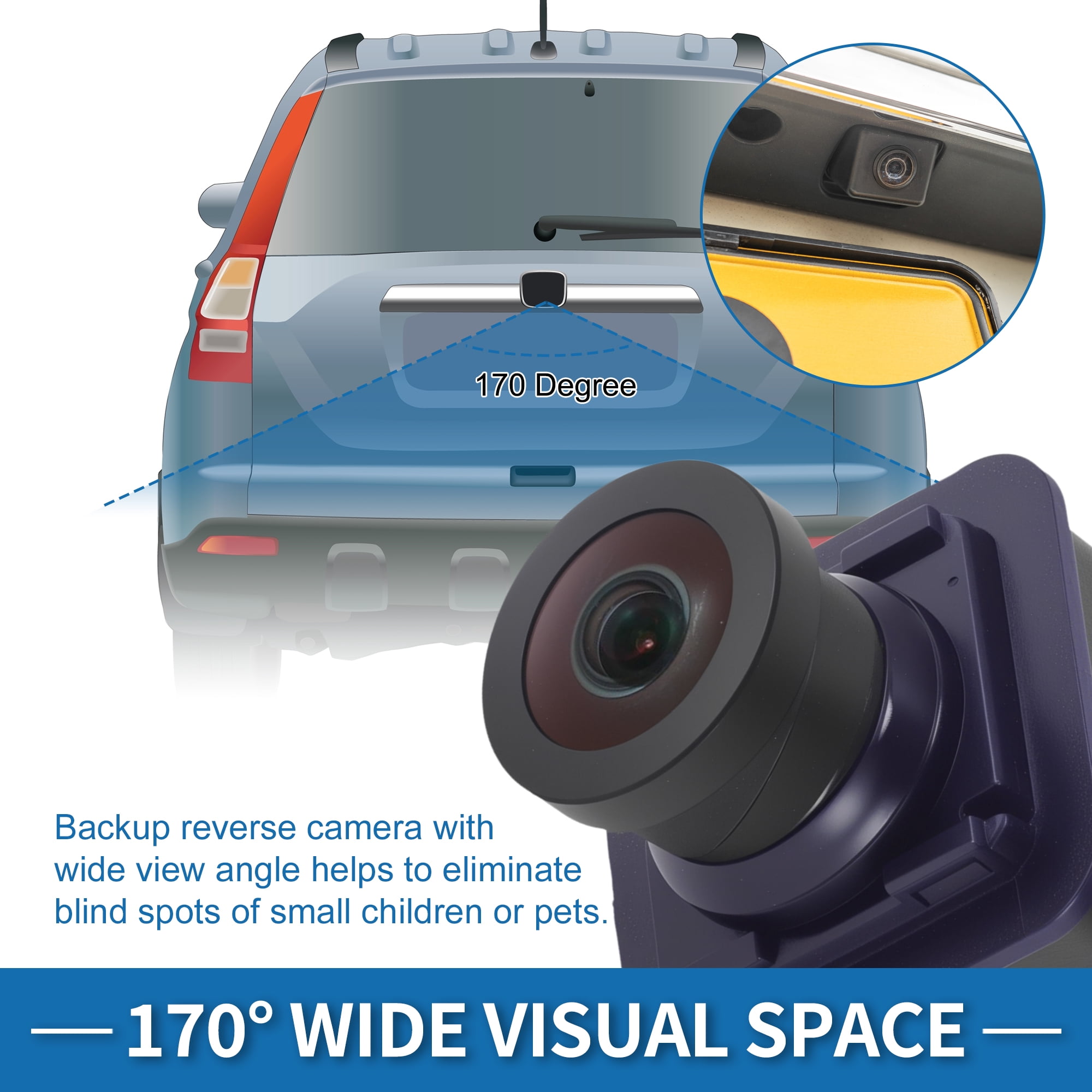 Unique Bargains Rear View Camera for Lincoln Navigator Aviator Explorer Park Assist Backup
