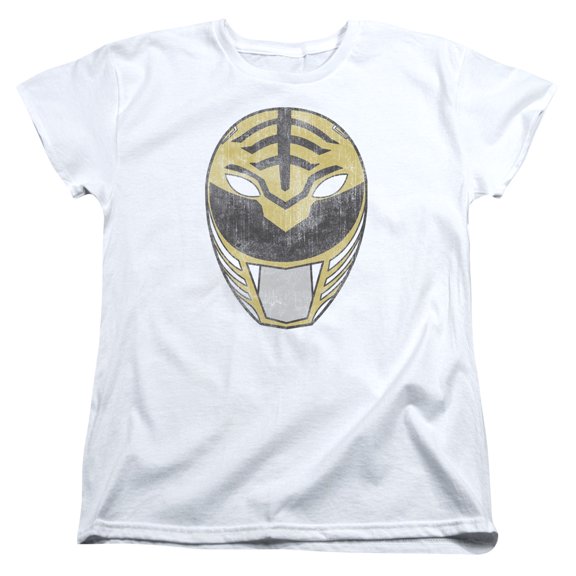 Power Rangers White Ranger Mask Women's T-Shirt White