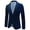 Dark blue, variant on Men's Pink Patterned Tuxedo Jacket with Black Shawl Collar