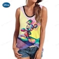 thumbnail image 1 of Women Summer Disney Mickey Mouse Print Vest Tops Sleeveless Bustier Soft Elastic Washable Wear-resistant Vest Crop Top SeamlessXL Gao Jinjia LED, 1 of 2