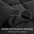 thumbnail image 5 of INGALIK Luxury Hotel-Style 3-Piece Full Comforter Set, Hypoallergenic Quilted Down Alternative, All-Season Duvet Insert, Machine Washable, Corner Tabs, (Gray, 82x86 inch), 5 of 10