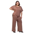 thumbnail image 2 of Plus Size Boat Neck Top and Pant Set, 2 of 10
