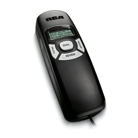 RCA 1104-1BKGA Slim-Line Caller ID Corded Phone