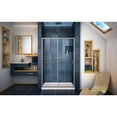 thumbnail image 4 of Infinity-Z 36 in. D x 48 in. W x 74 3/4 in. H Clear Sliding Shower Door in Brushed Nickel and Center Drain Biscuit Base, 4 of 16