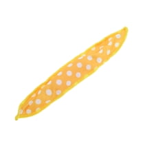 Unique Bargains 1 Pc Polka Dots Hair Curler Rollers Yellow White