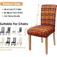 thumbnail image 2 of Halloween Chair Covers for Dining Room Set of 4, Halloween Stretch Dining Chair Cover 4 Pieces, Washable Kitchen Parsons Chair Slipcovers 4 Pack, Removable Seat Protector for Halloween Decor, 2 of 4