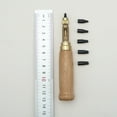 thumbnail image 7 of 6 Pcs Adjustable Screw Hole Punch Leather Tool Paper Punch Craft Punches Bookbinding Tool Wood Handle 6 Tips 1.5mm 2mm 2.5mm 3mm 3.5m 4mm, 7 of 7