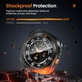 thumbnail image 4 of moogdieeo 3 in 1 Metal Case for Samsung Galaxy Watch Ultra/Ultra 2 Screen Protector 47mm, Stainless Steel Protective Bumper Face, Hard PC Back Cover and 9H Tempered Glass Film for 7 Ultra & 8 Ultra, 4 of 7