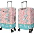thumbnail image 3 of Travel Luggage Cover Suitcase Girl Protector Storage Fits 18-32 Inch Luggage Flower Luggage Protector Wheel Covers Patterned Travel with Pocket Elastic Luggage Anti-scratch Suitcase Cover L, 3 of 6
