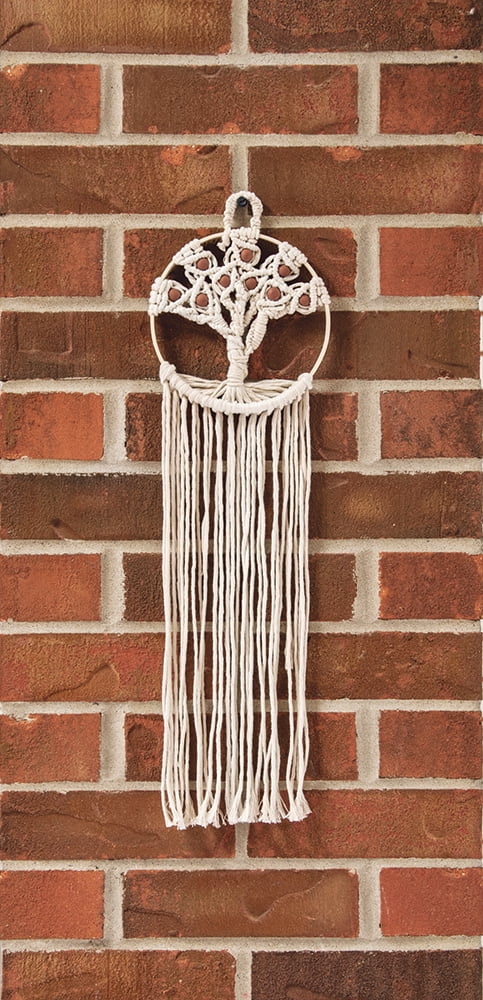 DESIGN WORKS CRAFTS 4519 DESIGN WORKS ZENBROIDERY MACRAME KIT TREE OF LIFE