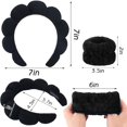 thumbnail image 6 of Spa Headband for Washing Face Wristband Sponge Makeup Skincare Headband Terry Cloth Bubble Soft Get Ready Hairband for Women Girl Puffy Padded Headwear Non Slip Thick Hair Accessory(Pink), 6 of 18