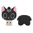 thumbnail image 1 of Memoria USB con diseño de gato de dibujos animados, almacenamiento de datos, imágenes, música, películas, archivos, disco U de regalo, 16 GB, 1 of 12