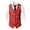 Red3, variant on Mens Halloween Christmas Suit Vest Holiday Themed Lightweight Vest Watermelon Red1 XXXL