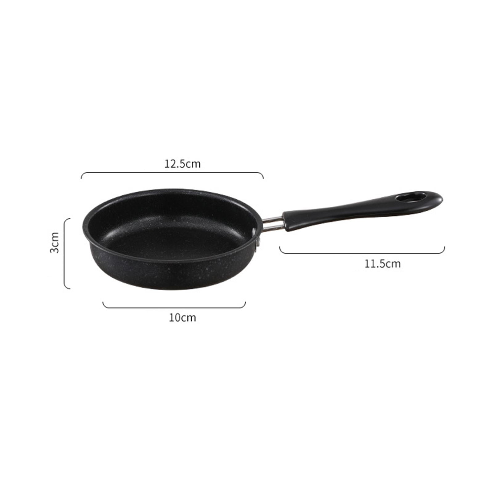 Housoutil Small Cast Iron Skillet Fry Pan, 5 inch/ 12cm Egg Frying Pan Non-  stick Omelet Pans Suitable for Gas Stove, Induction Cooker, Halogen Stove