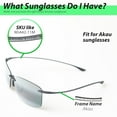 thumbnail image 2 of Walleva Titanium Mirror Coated Polarized Replacement Lenses for Maui Jim Akau Sunglasses, 2 of 6