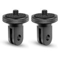 thumbnail image 1 of Tripod Adapter Camera Mount Accessory Aluminum Adapter Mounting Cameras To For Gopro Mount And Other Action Cameras (2 Pieces, Black), 1 of 5