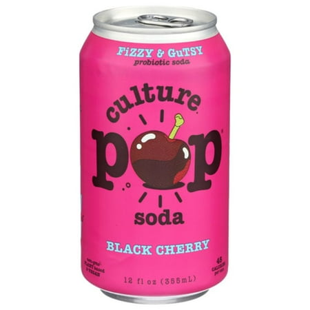 2X - Culture Pop Black Cherry Probiotic Soda 12 fl oz