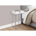 thumbnail image 4 of Accent Table C-shaped End Side Snack Living Room Bedroom Metal White, 4 of 5