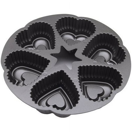 6 Cavity Heart 4"X2" - Dimensions Cake Pan