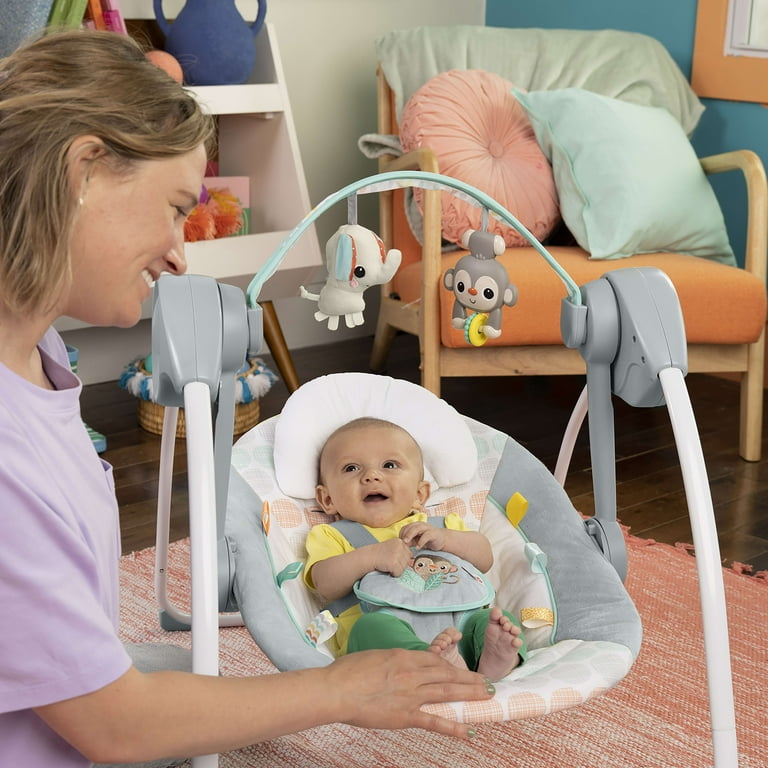 Bright Starts Baby Swing Review and Assembly 