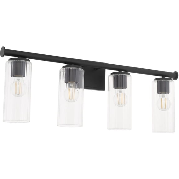Quorum Juniper by Tamara Day 541-4-59 Bath Vanity Light 32 in. wide - Matte Black
