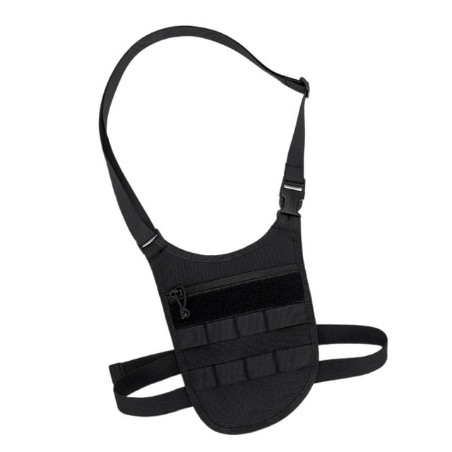 Bolso de hombro para hombre, mochila con correa ajustable, bolso cruzado ligero, mochila para motocicleta, Camping, viajes, deportes al aire libre Negro
