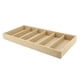 thumbnail image 1 of Bandeja De Almacenamiento Organizadora De Gafas De Sol, Bandeja De Joyería De Lino Amarillo Con 6 Ranuras, Bandeja Para Gafas, Marco De Madera, Fácil De Limpiar Para Corbatas, 1 of 7