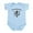 Sky Blue, variant on CafePress - Ceska Republika Infant Bodysuit - Baby Light Bodysuit, Size Newborn - 24 Months