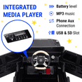 thumbnail image 4 of 2023 Mercedes Ride On Kids Car w/ Remote, Large 12V Battery Licensed Kid Car to Drive 3 Speeds, Soft Seat, MP3 Music, LED Lights, Rubber Tires, 4 of 7