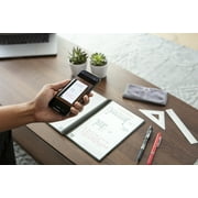 Rocketbook Core Digital Reusable Notebook - Black - Executive Size Eco-friendly Notebook (6 x 8.8) - 36 Dot-Grid Pages - Includes 1 Pen and Microfiber Cloth