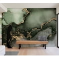 thumbnail image 5 of Surface Background Wallpaper Wall Mural - Green Gold Watercolor Inspiration, 5 of 5