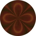 thumbnail image 1 of Ahgly Company Machine Washable Indoor Round Transitional Saddle Brown Area Rugs, 6' Round, 1 of 7