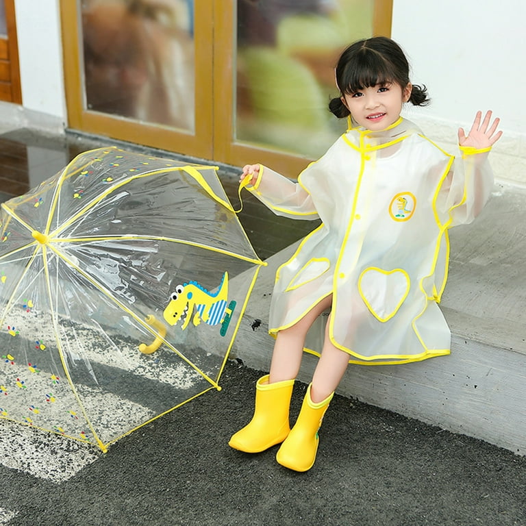 Raincoat Umbrella Little Girl Duck Raincoat Lovely Duck UFO