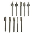 thumbnail image 2 of 10pcs High-speed Steel Router Bits 1/8 Inch for Foredom Rotary Tool (Silver), 2 of 3