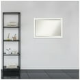 thumbnail image 6 of Vanity White Narrow Beveled Wood Bathroom Wall Mirror, 6 of 10