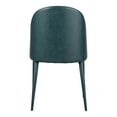 thumbnail image 4 of Moe's Home Collection Burton 18" Faux Leather Dining Chair in Blue (Set of 2), 4 of 5
