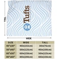 thumbnail image 3 of Tufts University Logo Fleece Blanket, Very Soft Microfiber Flannel Blanket for Couch Warm and Cozy for All Seasons, 3 of 6