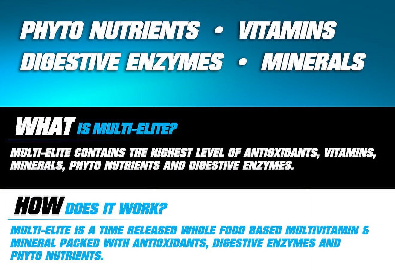 CTD Sports Multi Elite: Whole Food Multivitamin for Total Wellness Support – 120 Capsules