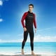 thumbnail image 5 of Traje de neopreno de 3 mm para hombre, traje de buceo con cremallera de manga larga de cuerpo completo para esnórquel Rojo XXXL Cola traje de neopreno de los hombres, 5 of 8