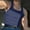 Navy, variant on Sakmal Blue Womens Tanks Square Neckline Blue Workout Muscle Solid Camisole Tunic Tops