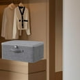 thumbnail image 2 of Fabric Storage Box with Combination Lock, Collapsible Clothes Wardrobe Storage Box with Lid for Bedding, Clothes, Quilts, Sweater J6H6, 2 of 8