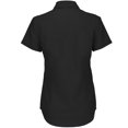 thumbnail image 2 of B&C- Camisa de manga corta Oxford para mujer (Negro), 2 of 2