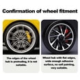 thumbnail image 4 of 18 Inch Wheel Rim Ring, Wheel Rim Protector White Scratch Resistant  for Cars, 4 of 7