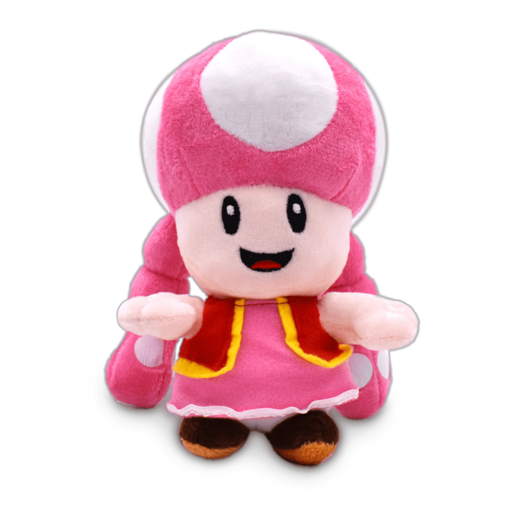 Paiuan 6.5' Super Mario All Star Collection Toadette Stuffed Animal Doll Plush Toys for Kids Gifts