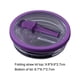 thumbnail image 4 of 2 Vasos 40 Onzas Con Tapa Paja A Prueba Fugas para Quencher () Morado, 4 of 4